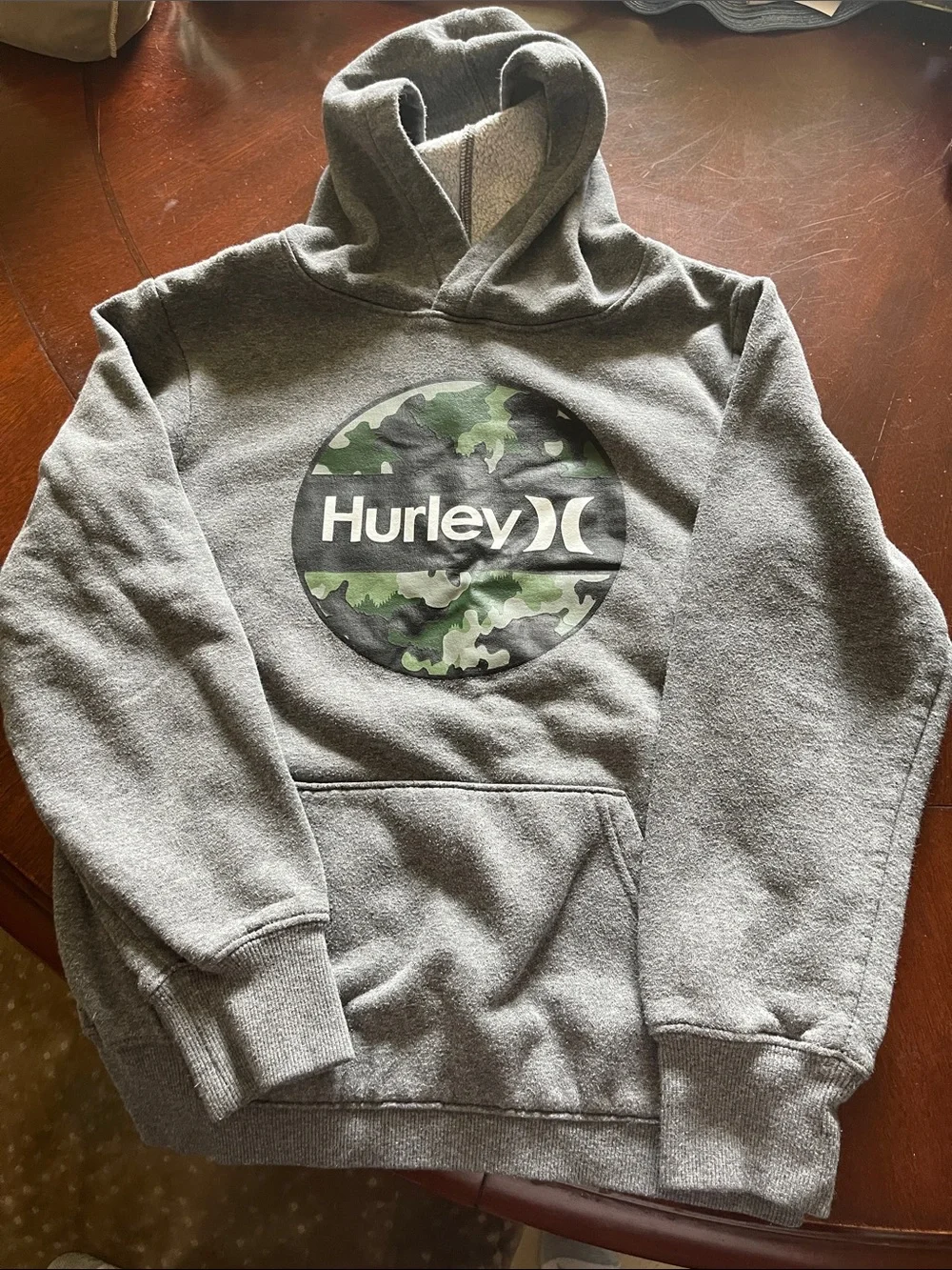 Lot of 2 Boys Hurley & Champion Pullover Hoodies Size 10/12